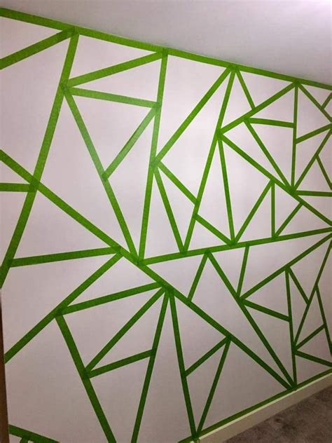 Masking Tape Wall Paint Design Ideas With – Paulbabbitt.com