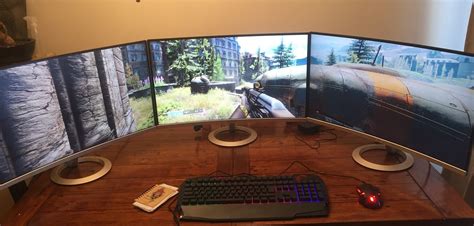 Creating a three-monitor gaming station with the ASUS VZ27VQ curved monitor | Best Buy Blog