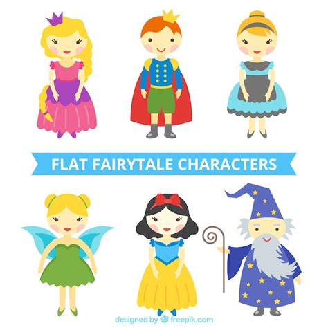 Free Vector | Famous fairy tales characters