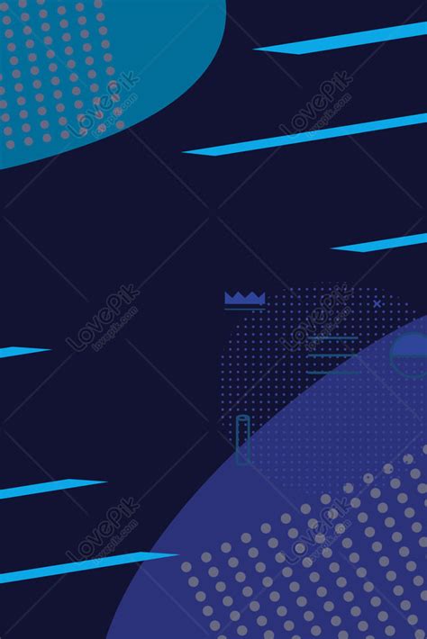 Blue Flat Geometric Background Poster Composition Download Free | Poster Background Image on ...