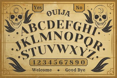 Free Vector | Hand drawn ouija board illustration