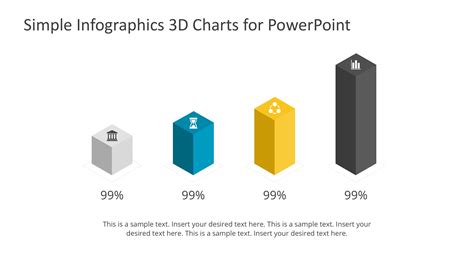 Simple Infographics 3D Charts for PowerPoint - SlideModel