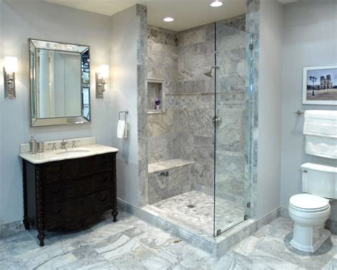 Claros Silver Travertine Bathroom and Shower. | Bathroom remodel prices, Bathroom remodel cost ...