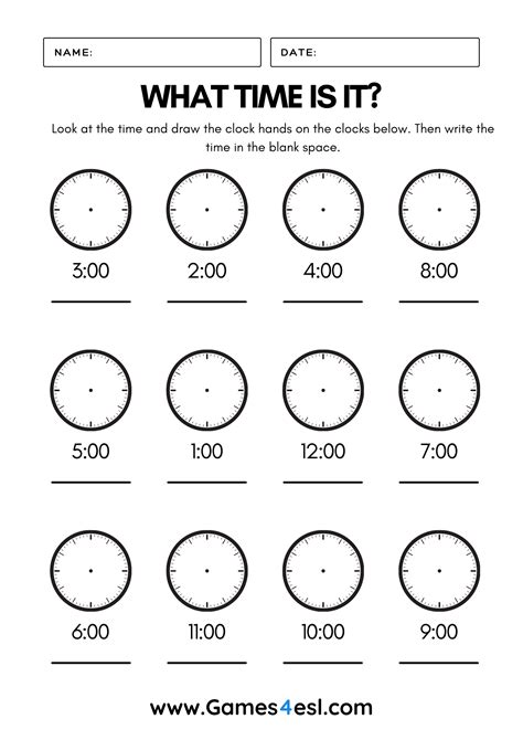 Corrección Extraer Inspiración telling the time exercises Molesto La risa Destierro