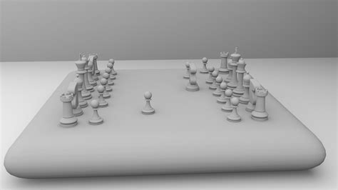 Wooden Chess Board 3D - TurboSquid 1430590