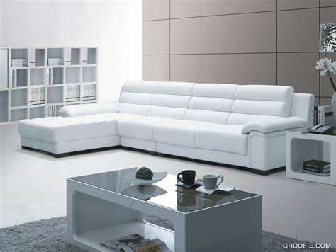 White Modern Leather Sofa - Interior Design Ideas