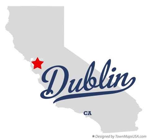 Map of Dublin, CA, California