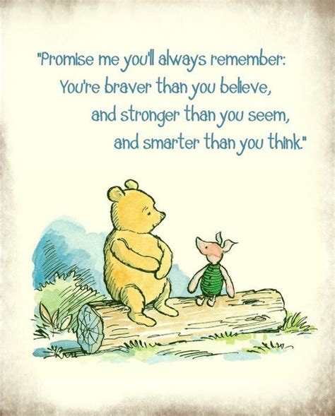 Classic Winnie the pooh art print featuring Pooh and Piglet sitting on a log with a favorite ...