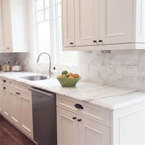 Carrara Marble Tile Kitchen Backsplash – Things In The Kitchen