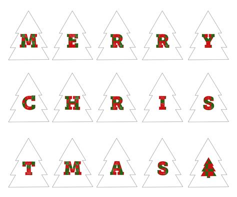 Merry Christmas For Letters - 15 Free PDF Printables | Printablee