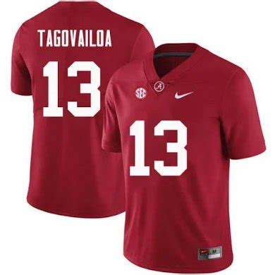 Men and Youth Tua Tagovailoa Alabama Crimson Tide Jersey #13 red