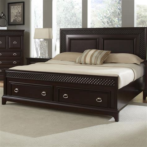 Najarian Sonoma King Storage Bed with 2 Drawers | Del Sol Furniture | Platform or Low Profile Bed