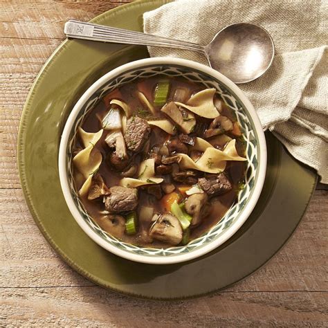 Mushroom-Beef Noodle Soup Recipe - EatingWell