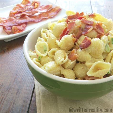 Creamy Bacon Pasta Salad - Written Reality