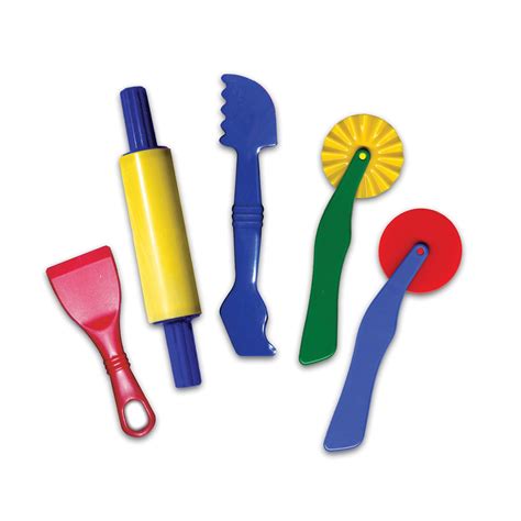 Play Dough Tools, 5 Piece Set | Becker's School Supplies | Modeling dough, Playdough tools ...