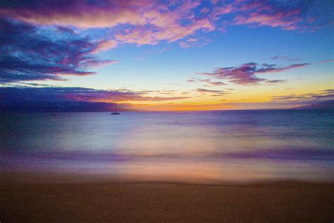 Kaanapali beach sunset Photograph by Jinfeng Shi | Pixels