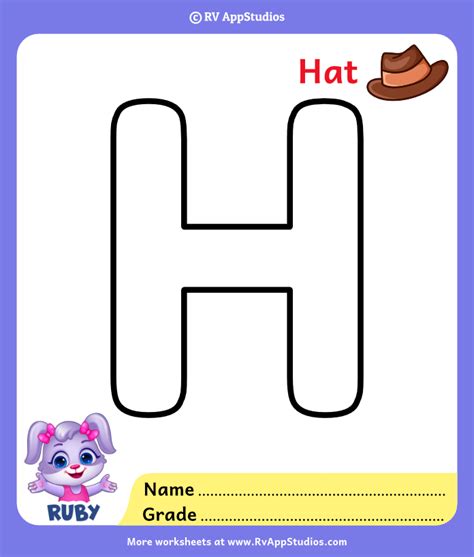 Letter H Coloring Pages - Alphabet H Coloring Pages