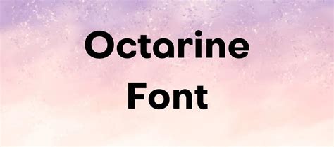 Octarine Font Free Download