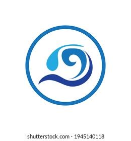 Ocean Wave Logo Vector Illustration Design Stock Vector (Royalty Free) 1945140118 | Shutterstock