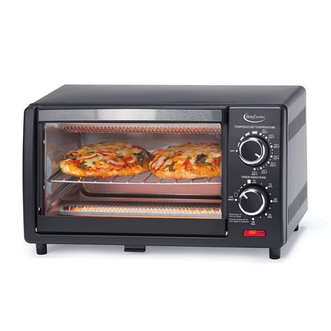 Buy Betty Crocker Compact Toaster Oven, Pizza Oven with Toast & Bake, 2 Slice Toaster with Top ...