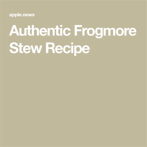 Authentic Frogmore Stew Recipe — Mashed | Stew, Stew recipes, Recipes