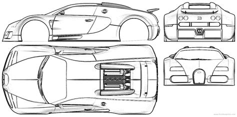 Car Lamborghini Aventador Blueprint