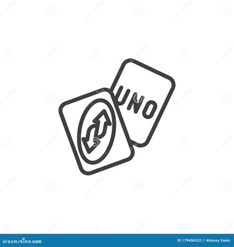 Playing cards line icon stock vector. Illustration of linear - 179406202