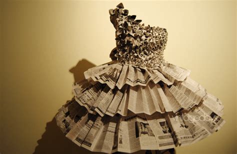 DIY Newspaper Dress