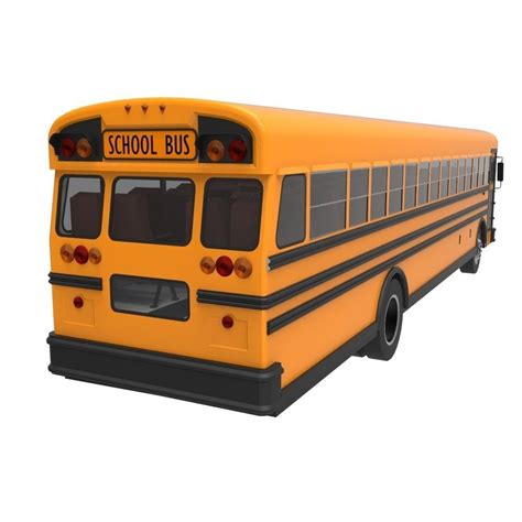 3D model american school bus VR / AR / low-poly FBX MA MB | CGTrader.com