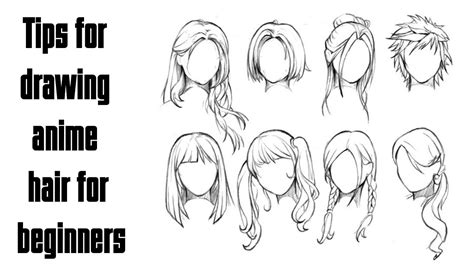 Tips for drawing anime hair for beginners | Draw so easy Anime # - YouTube