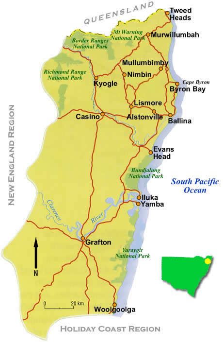 Map Of Northern Nsw Coast - Oakland Zoning Map