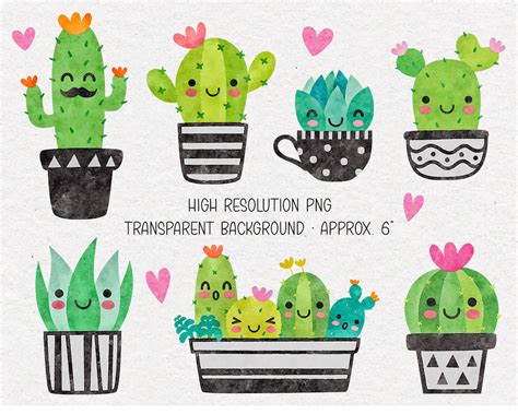 Cute Cactus Clipart Graphics Craft Design - LinkedGo Vinyl - Clip Art Library