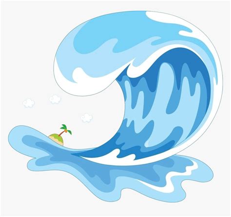 Transparent Waves Clipart - Cartoon Sea Waves Png, Png Download , Transparent Png Image - PNGitem