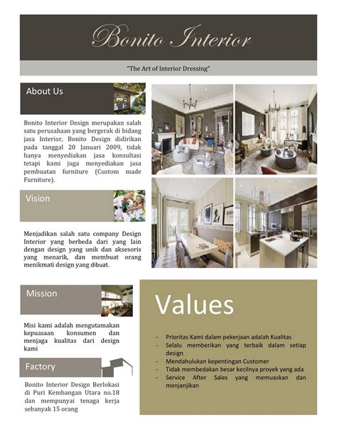 Interior Design Company Profile - SampleTemplates