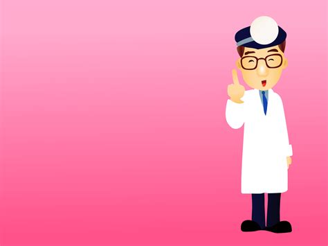 Doctor Cartoon Backgrounds | Cartoon, Health, Medical, Pink Templates | Free PPT Grounds