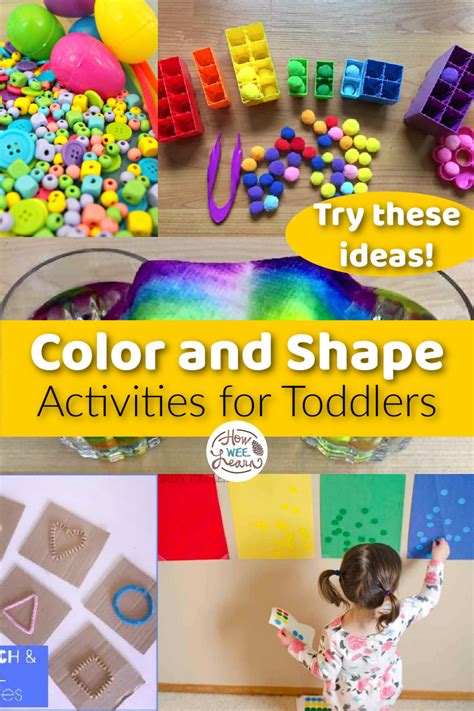 Easy Color and Shape Activities for Toddlers! - How Wee Learn