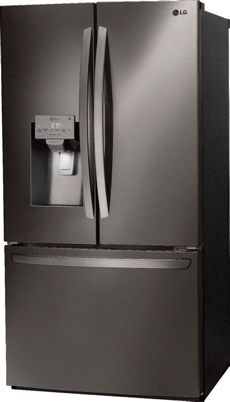 Questions and Answers: LG 26.2 Cu. Ft. French Door Smart Refrigerator with Dual Ice Maker Black ...