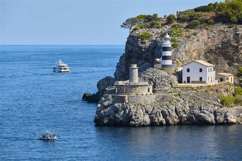 Port De Soller Lighthouse, Majorca Stock Photo - Image of soller, water: 142707060