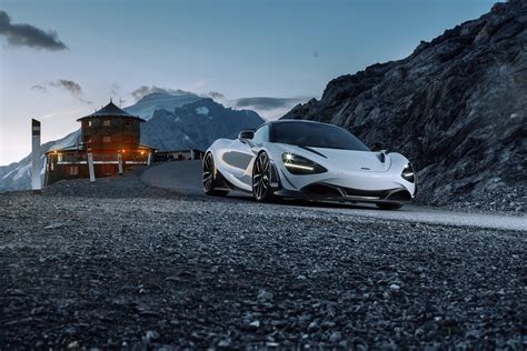 Download Supercar Silver Car Car McLaren Vehicle McLaren 720S 4k Ultra HD Wallpaper