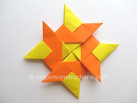 Modular Origami 8-pointed Ninja Star Folding Instructions