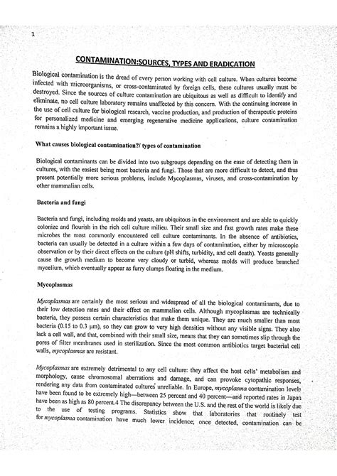 Biological contamination Sources, types and eradication - MSc. Zoology - Studocu