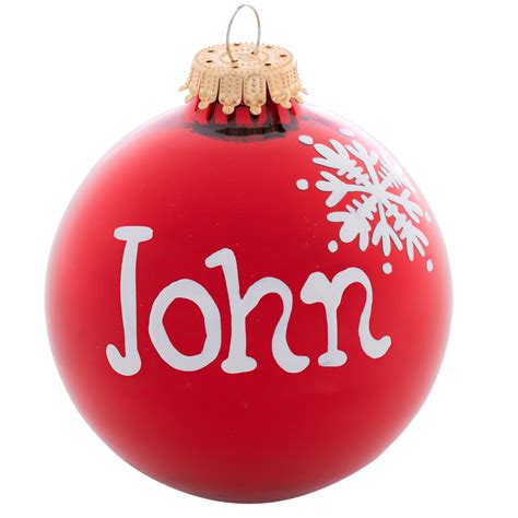 Personalized Christmas Name Balls & Ornaments Canada | RetroFestive.ca