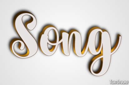 Song Text Effect and Logo Design Word