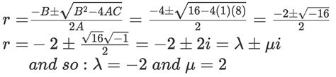 Mastering Characteristic Equations with Complex Roots | StudyPug