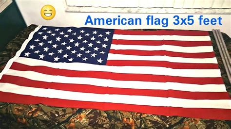 American flag 3x5 ft 70% polyester (flag kit) - YouTube