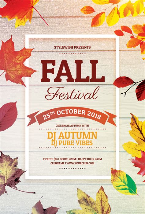 Fall Festival Flyer Template :: Behance