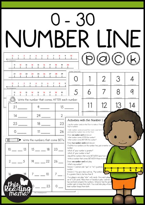 0-30 Number Line Activities Pack - This Reading Mama