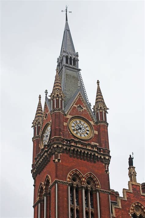 St Pancras Station Clock Tower Editorial Stock Photo - Image of tower, gothic: 164192953