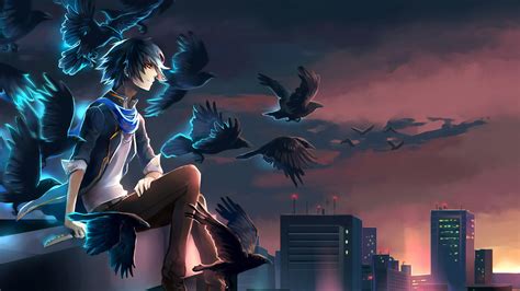 2560x1440 Night Lights Anime 1440P Resolution HD 4k Wallpapers, Images, Backgrounds, Photos and ...