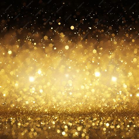 Black Gold Glitter Background